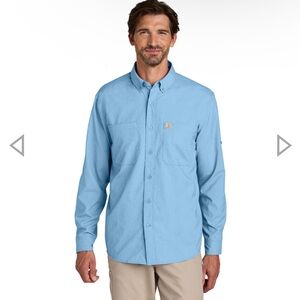 NWT Carhartt Sun Defender Long Sleeve Shirt - Fresh Water Blue